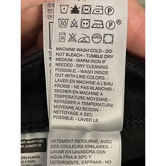 Levis 315 Shaping Bootcut Jeans Womens 32x32 Black Stretch Denim Mid Rise - Picture 13 of 14